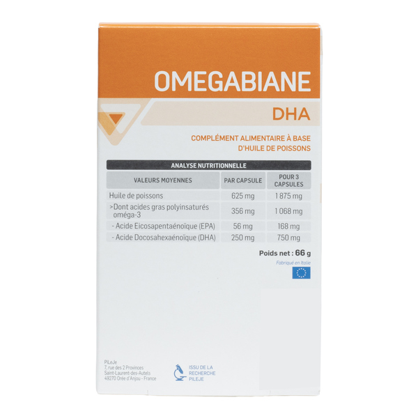 Pileje Omegabiane DHA capsules marines