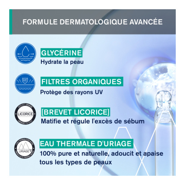 Uriage Hyséac Mat fluide hydratant matifiant SPF 50+