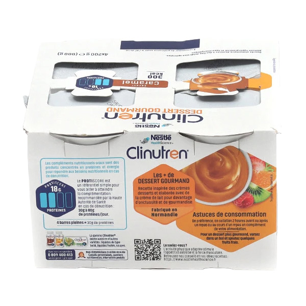 Clinutren dessert gourmand crème hyperprotéinée