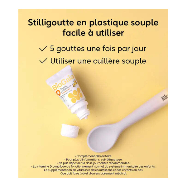 Biogaia Gouttes probiotiques + Vitamine D