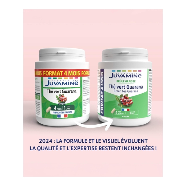 Juvamine Thé vert Guarana gélules