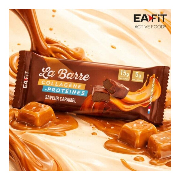 Eafit barre collagène + protéines Caramel