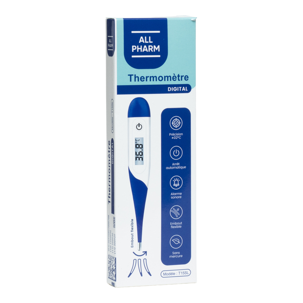 Thermomètre digital flexible All Pharm