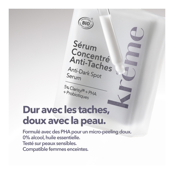 Krème sérum concentré anti taches bio