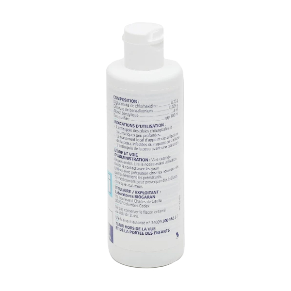 Chlorhexidine Benzalkonium Alcool benzylique