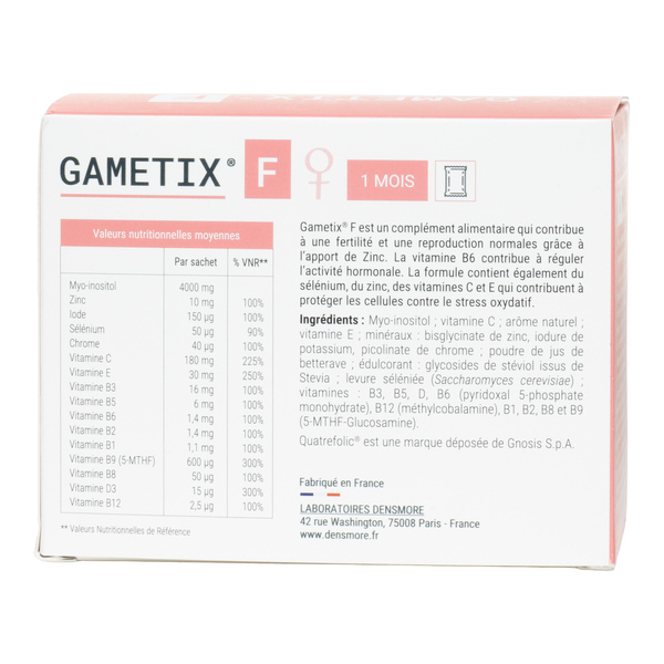 Gametix F sachet Fertilité