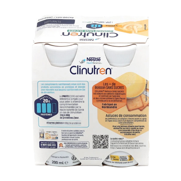 Clinutren boisson hyperprotéinée sans sucres