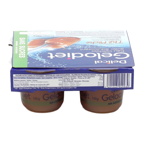 Gelodiet eau gélifiée sans sucres