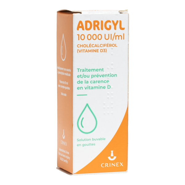 Adrigyl vitamine D 10000 UI/ml gouttes