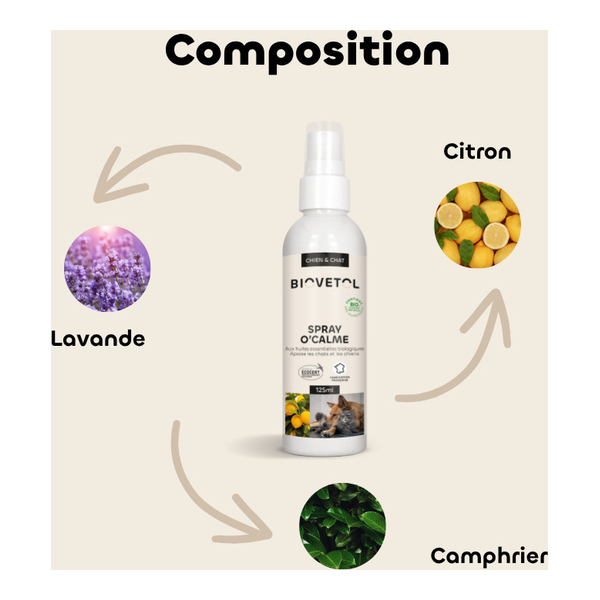 Spray O Calme chien chat Biovetol