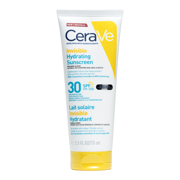 Cerave Lait solaire invisible hydratant SPF 30