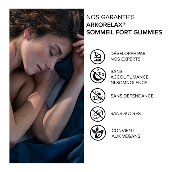 Arkorelax Sommeil Fort gummies mélatonine