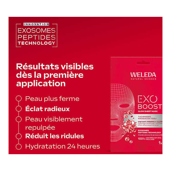 Weleda Exo Boost Masque tissu Glow