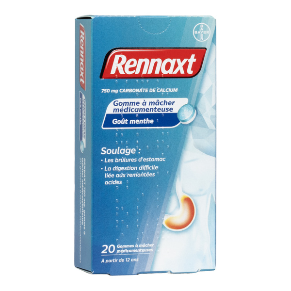 Rennaxt Gomme à mâcher Menthe