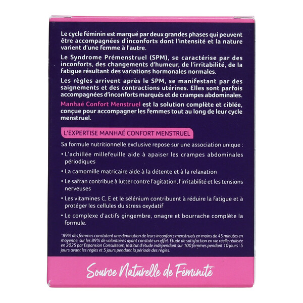 Manhaé Confort menstruel gélule