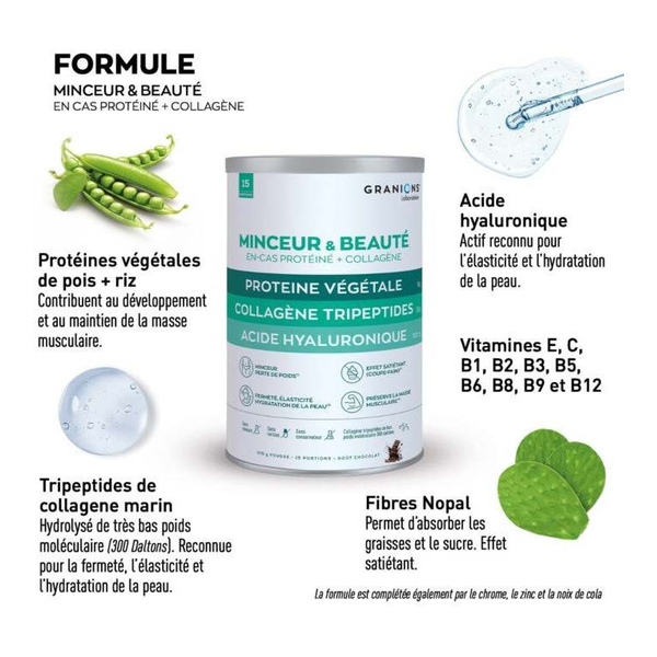 Granions Protéines végétales Minceur et Beauté poudre