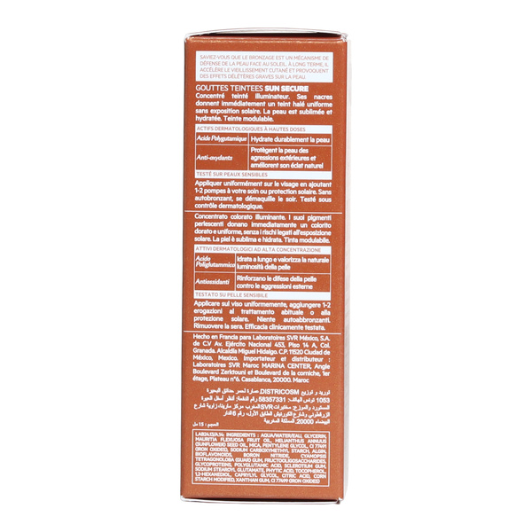 SVR Sun Secure Gouttes teintées Glow