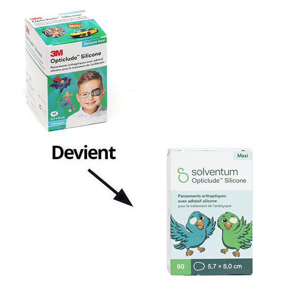 Solventum Opticlude Silicone pansement orthoptique x 50