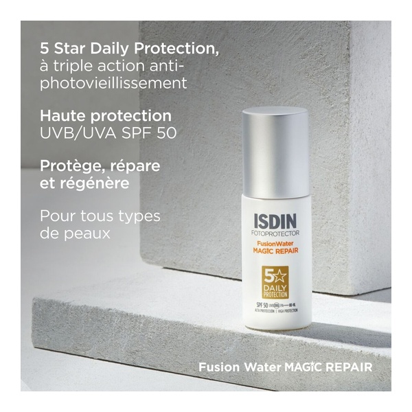 Crème solaire Isdin Fusion Water Magic Repair SPF 50