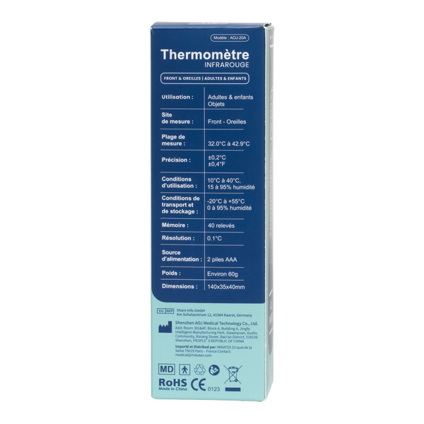 Thermomètre auriculaire All Pharm
