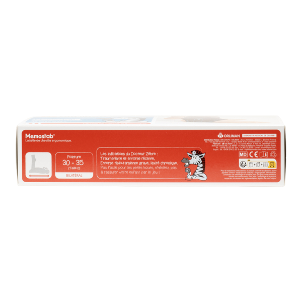 Orliman attelle de cheville enfant Memostab