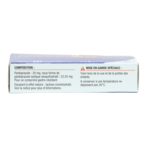 Pantoprazole 20 mg comprimé estomac