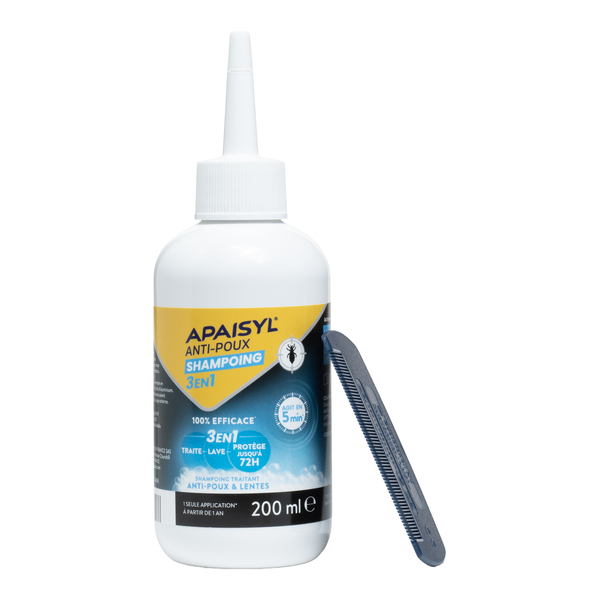 Apaisyl Shampooing anti poux 3 en 1