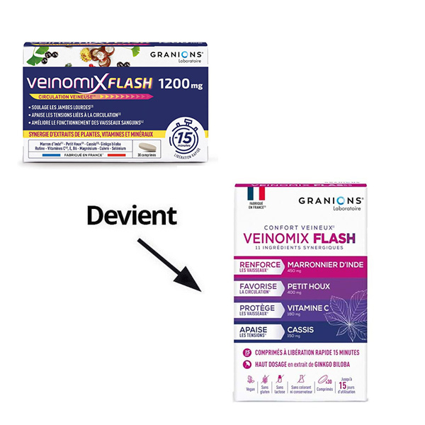Granions Veinomix Flash comprimés