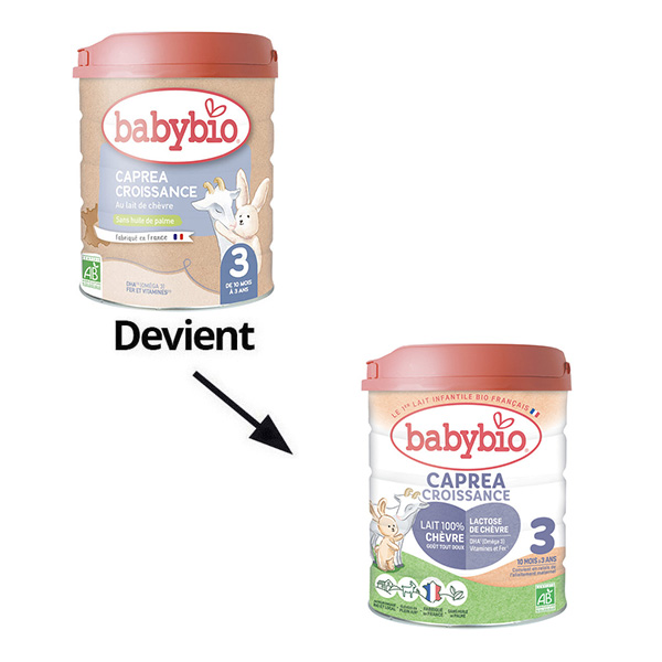 Babybio Caprea croissance lait de chèvre 3e âge bio