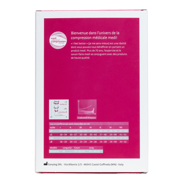 Chaussettes de contention Mediven Biosoft classe 2 Medi