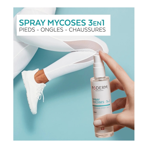Poderm Spray Mycoses 3 en 1
