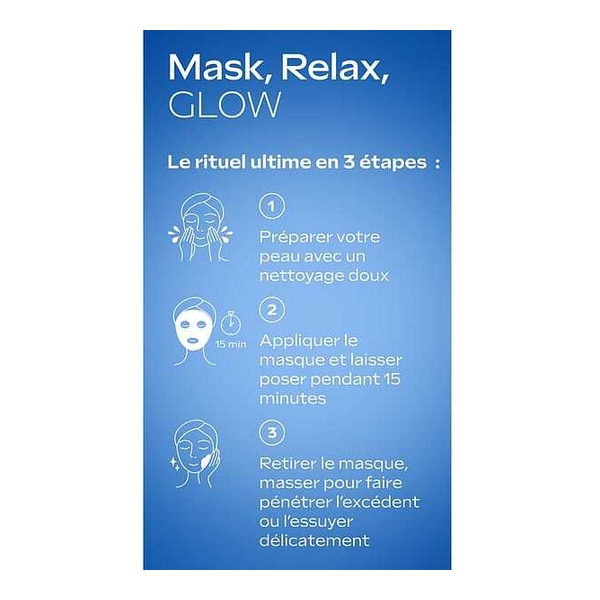 Weleda Exo Boost Masque tissu Collagene Gentiane bleue et Edelweiss