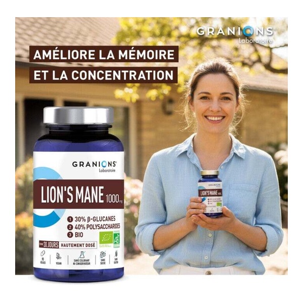 Granions Lion's Mane 1000 mg Bio gélules