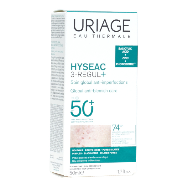 Uriage Hyséac 3 Regul+ soin global anti-imperfections SPF 50+