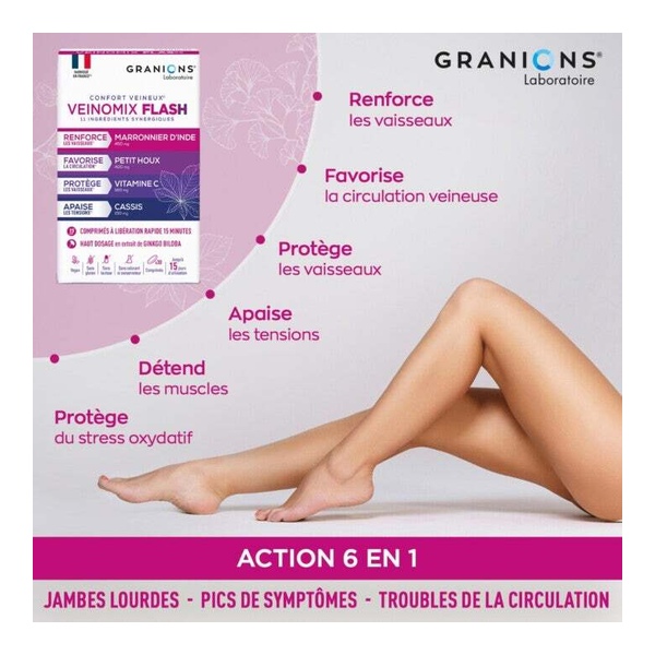 Granions Veinomix Flash comprimés