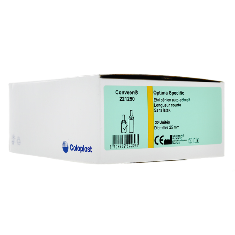 Coloplast conveen Optima Specific étuis péniens auto adhésifs