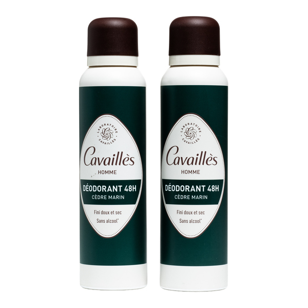 Cavaillès Homme Déodorant 48h Cèdre marin spray