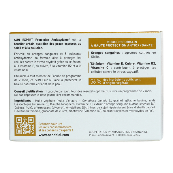 Oenobiol Sun Expert Protection antioxydante capsules