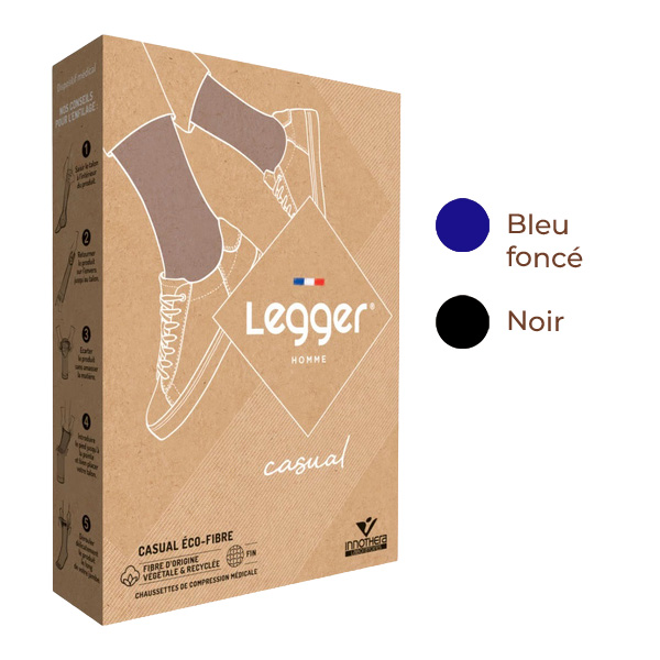 Chaussettes de contention Homme Legger Casual Eco Fibre classe 2
