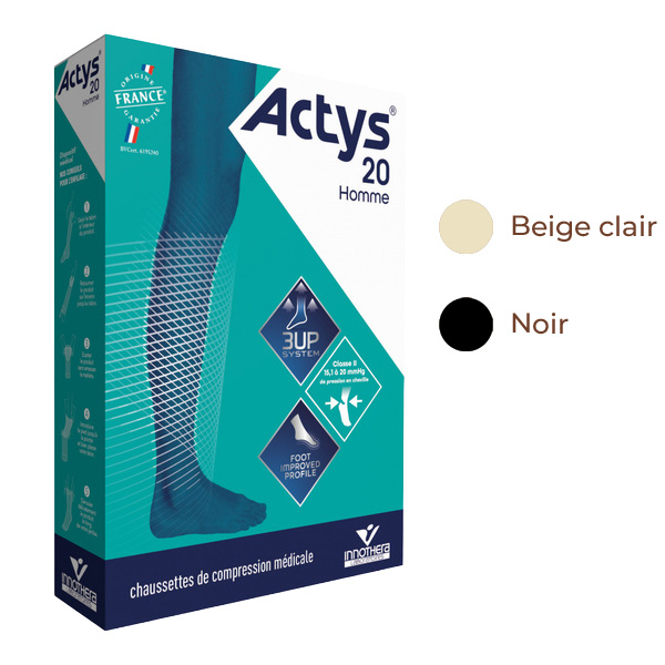 Chaussettes de contention Homme Actys 20 classe 2 Innothera