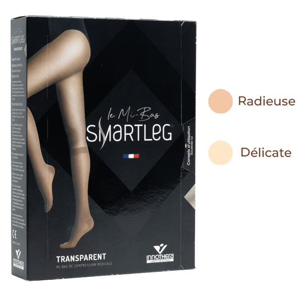 Smartleg Transparent chaussettes de contention femme classe 2