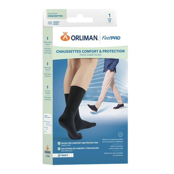 Orliman Chaussette diabétique FeetPad Confort et Protection Daily