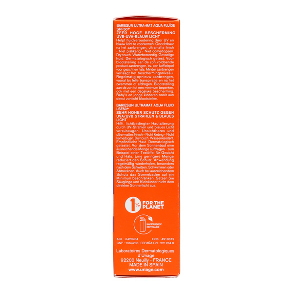 Uriage Bariésun Aqua fluide solaire ultra mat SPF 50+