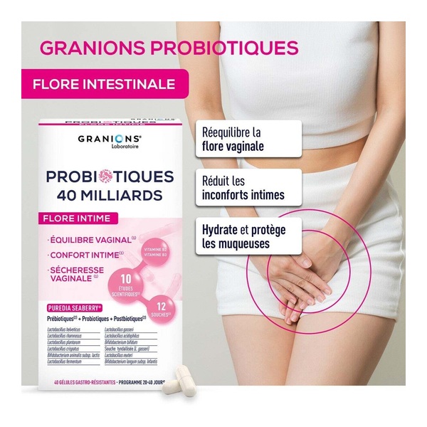 Granions Probiotiques Flore intime gélules