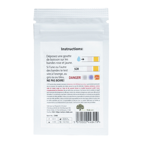 Test anti drogue boisson CYD