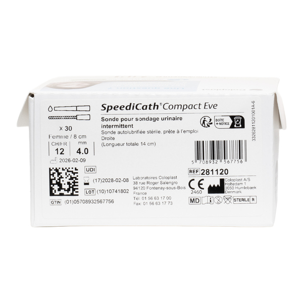 Coloplast Speedicath compact Eve sonde femme x30