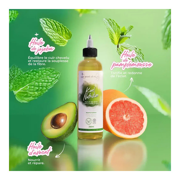 Les secrets de Loly Kurl Nutrition huile de soin capillaire
