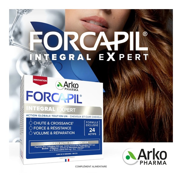 Forcapil Integral Expert cheveux et cuir chevelu gélules