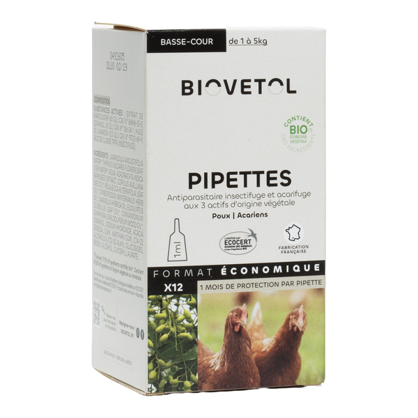 Biovetol Pipettes antiparasitaires Basse cour