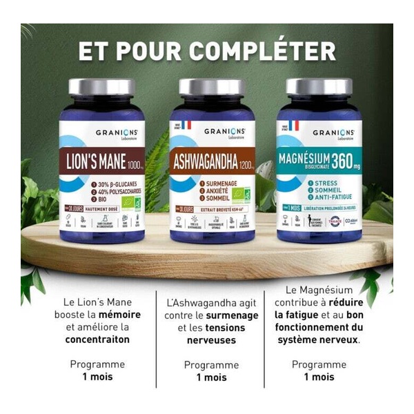 Granions Lion's Mane 1000 mg Bio gélules